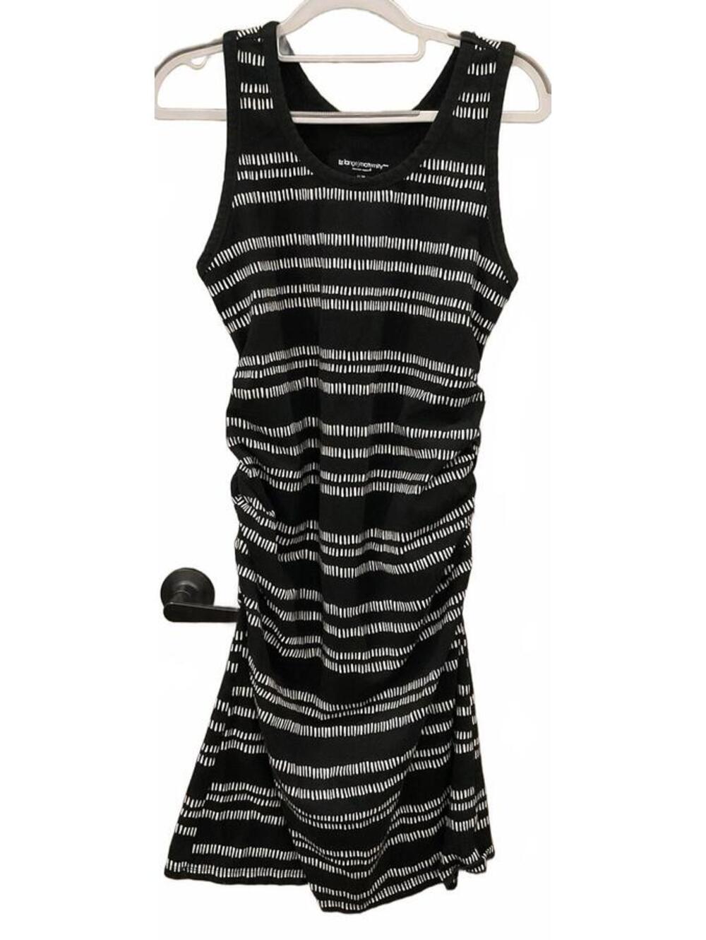 Liz Lange Maternity Black/white Tank Dress Size M